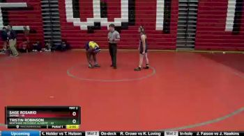 152 lbs Round 3 - Tristin Robinson, Northside Methodist Academy vs Sage Rosario, Daphne
