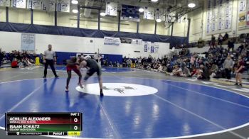 130 lbs Semifinal - ACHILLES ALEXANDER, Wasilla High School vs Isaiah Schultz, Colony High School