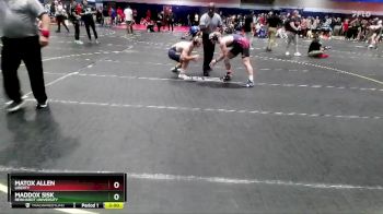 157 lbs Cons. Round 3 - Matox Allen, Liberty vs Maddox Sisk, Reinhardt University