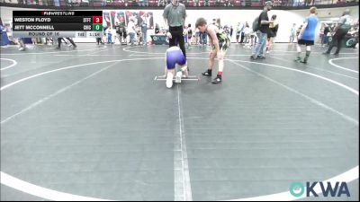100 lbs Round Of 16 - Weston Floyd, Standfast vs Jett McConnell, Chickasha Youth Wrestling