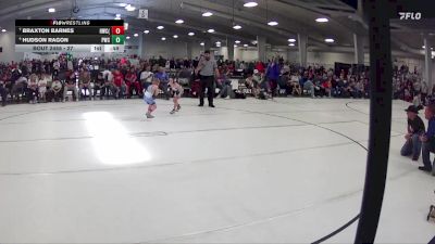 27 lbs 1st Place Match - Hudson Ragon, Palmyra Wrestling Club vs Braxton Barnes, Hawks Wrestling Club (Lincoln)