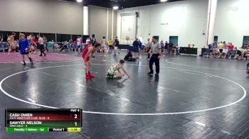 106 lbs Semis & Wb (16 Team) - Sawyer Nelson, Iowa Gold vs Cash Owen, S.E.O. Wrestling Club- Blue