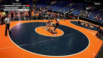 145 lbs 1st Place Match - Natalie Beaumont, Toledo (Cumberland) vs Madeline Zerafa-Lazarevic, Schaumburg (H.S.)