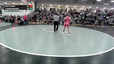 110 lbs Quarterfinal - Wyatt Strick, CSTC vs Carter Paulsen, Open Mats