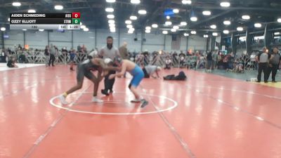 130 lbs Round 2 - 10:45am Saturday - Ozzy Elliott, Terps Xtreme vs Aiden Schmeding, All I See Is Gold