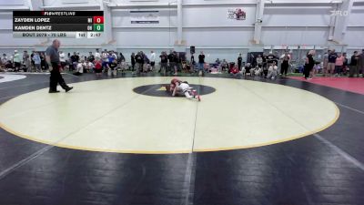 70 lbs Consi Of 4 - Zayden Lopez, MI vs Kamden Dentz, OH