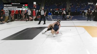 126 lbs Round Of 32 - Ben Bolduc, Xaverian vs Max Hammerstrom, Milford NH