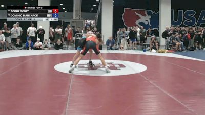 55 kg Cons. Rd Of 16 - Scout Scott, East Idaho Elite Wrestling Club vs Dominic Marchack, Eierman Elite Wrestling Club