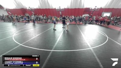 85 lbs Round 2 - Rosalie Kossman, Prairie Du Chien Wrestling Club vs Cassidy O`Connell, CrassTrained: Weigh In Club