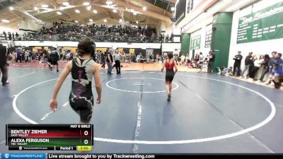 76 lbs Semifinal - Bentley Ziemer, East Valley vs Alexa Ferguson, Tri- Valley