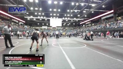 120 lbs Cons. Round 2 - Kyler Houlden, Clearwater Youth vs Kelton Doucet, Kansas Young Guns Wrestling Cl