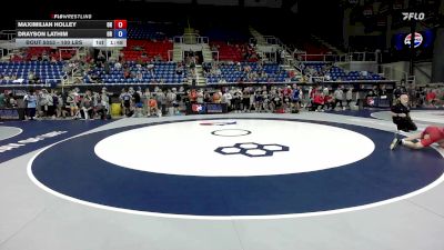 100 lbs Champ. Rd Of 128 - Maximilian Holley, OH vs Drayson Lathim, OR