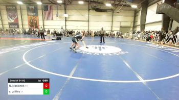 132 lbs Consi Of 64 #2 - Nathan Maslanek, NH vs Carson Griffey, VA