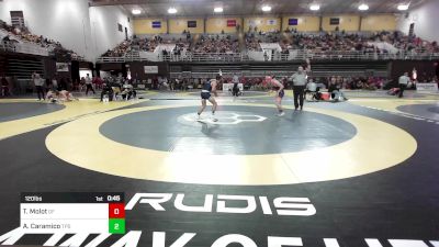 120 lbs Consi Of 16 #1 - Theo Molot, Germantown Friends vs Axel Caramico, Trinity Pawling