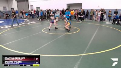 100 lbs Rr3 - Grace Loutzenhiser, Pioneer Grappling Academy vs Brijette Stevens, Kodiak Wrestling Club