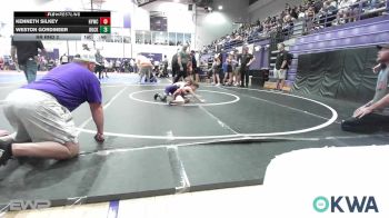 55 lbs Rr Rnd 2 - Kenneth Silkey, Hilldale Youth Wrestling Club vs Weston Gordineer, Buck Pride Wrestling