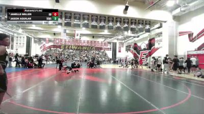 74-78 lbs Cons. Semi - Jason Aguilar, Total Kaos Wrestling Club vs Janelle Miller, Ridgecrest Wrestling