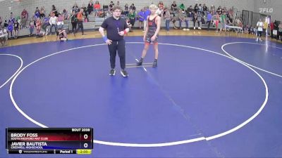 150 lbs Champ. Round 1 - Brody Foss, SOUTH MEDFORD MAT CLUB vs Javier Bautista, Creswell Highschool