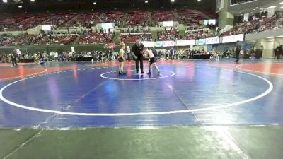 68 lbs Semifinal - Lucas Whitney, Chinook Wrestling Club vs Cooper Johnson, Shelby Coyotes