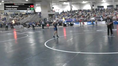 A 132 lbs Quarterfinal - Tyson Flavin, Soddy Daisy High School vs Isaiah Gravely, Liberty Creek High School