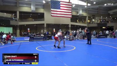 132 lbs Cons. Round 4 - Ethan Craft, MO vs Caeleb Hutchinson, KS