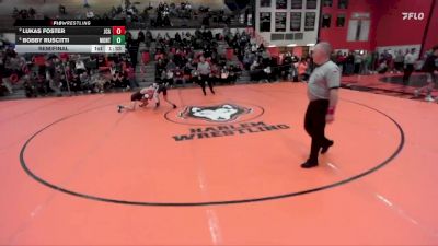 126 lbs Semifinal - Lukas Foster, JOLIET (CATHOLIC Academy) vs Bobby Ruscitti, Lombard (MONTINI)