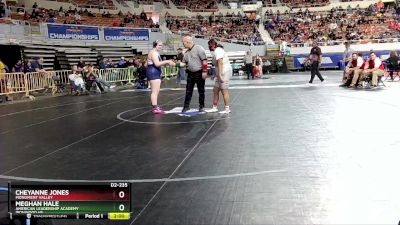 D2-235 lbs Quarterfinal - Meghan Hale, American Leadership Academy Ironwood HS vs Cheyanne Jones, Monument Valley