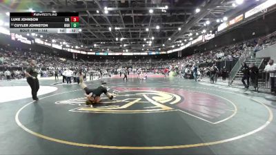 144 lbs Cons. Round 6 - Luke Johnson, Columbia vs Cuyler Johnston, Highland
