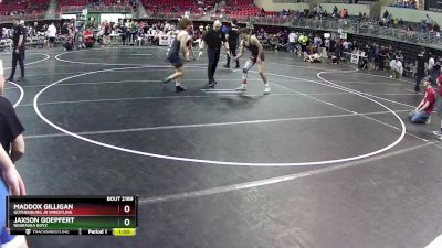 150 lbs Cons. Round 4 - Maddox Gilligan, Gothenburg Jr Wrestling vs Jaxson Goepfert, Nebraska Boyz