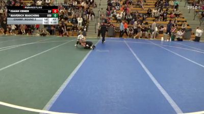 75 lbs Champ. Round 2 - Isaiah Ebner, DGF vs Maverick Masching, Westfield Razorbacks Wrestling
