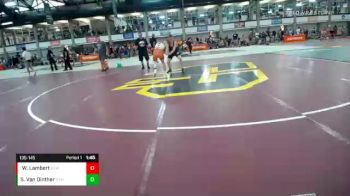 135-145 lbs Cons. Round 1 - Waylan Lambert, Kewanee vs Sean Van Dinther, Naperville North High School