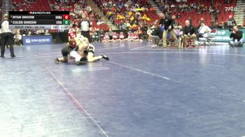 1A-144 lbs 5th Place Match - Ryan Groom, North Mahaska vs Caleb Swedin, Graettinger-Terril/Ruthven-Ayrshire