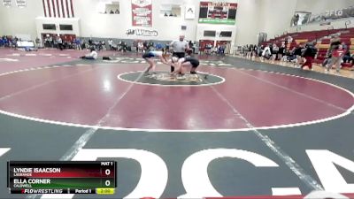 120 lbs Quarterfinal - Ella Corner, Caldwell vs Lyndie Isaacson, LaGrande
