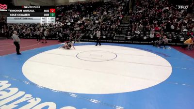 3A 138 lbs Quarterfinal - Cole Cavalieri, Canyon View vs Simoron Wardell, Morgan