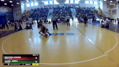 106 Blue Round 1 - Daniel Abreu, Gateway vs Brayden Hodges, Wakulla Hs