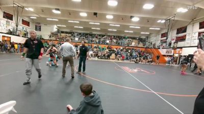 113-117 lbs Round 2 - Emaline Smith, Greybull MS vs Mattea Garcia, Worland Middle School