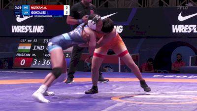 53 kg Final 3-5 - Muskan Muskan, India vs Isabella Gonzales, United States