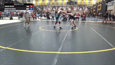 144 lbs Cons. Round 3 - Jeran Gilge, Iowa vs Westyn Price, Big Game Wrestling Club