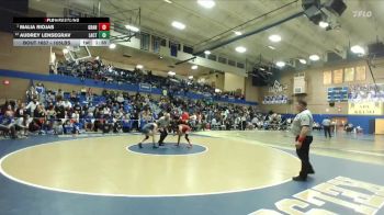 105lbs Semifinal - Malia Riojas, Granger (Girls) vs Audrey Lensegrav, La Center (Girls)