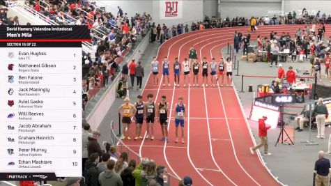 Men's Mile, Finals 16