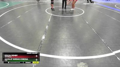 190 lbs Champ. Round 1 - GOLDA DEMBY, San Benito vs Nayelie Vargas Corona, Lodi