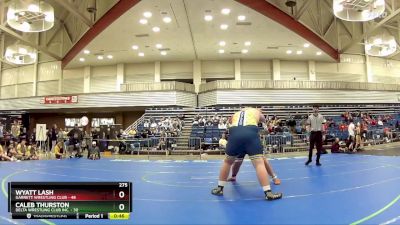 275 lbs Round 1 (6 Team) - Wyatt Lash, Garrett Wrestling Club vs Caleb Thurston, Delta Wrestling Club Inc.