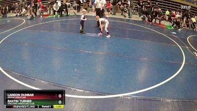 39 lbs Quarterfinal - Landon Dunbar, Uintah Wrestling vs Raxtin Turner, Stallions Wrestling Club