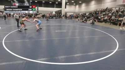 132 lbs Cons. Rd Of 64 - Brett Harman, Izzy Style Wrestling vs Bronx Thompson, Caprock High School Wrestling