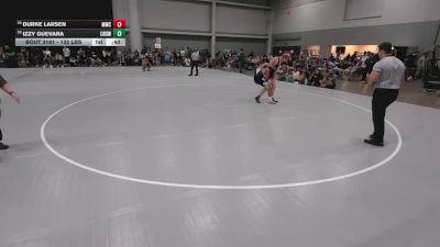 132 lbs Cons. Rd Of 64 - Izzy Guevara, Cleveland High School Wrestling vs Durke Larsen, Manti Wrestling Club
