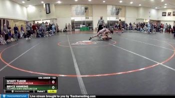 132 lbs Champ. Round 1 - Bryce Hawkins, Columbus North Wrestling Club vs Wyatt Tudor, Oracle Elite Wrestling Club
