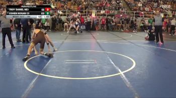 144 lbs Champ. Round 2 - Cohen Hogan C3, West Jefferson Roughriders vs Troy Daniel NE1, Green