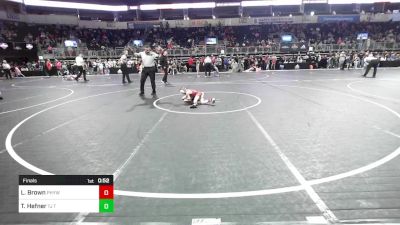 55 lbs Final - Luke Brown, Pleasant Hill Youth Wrestling Club vs Tagg Hefner, Tj Trained