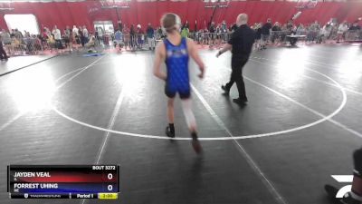 119 lbs Cons. Round 3 - Jayden Veal, IL vs Forrest Uhing, NE