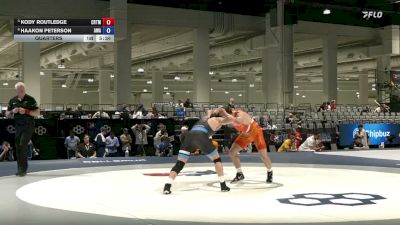74 kg Quarters - Kody Routledge, Cowboy RTC/ Titan Mercury Wrestling Club vs Haakon Peterson, Askren Wrestling Academy
